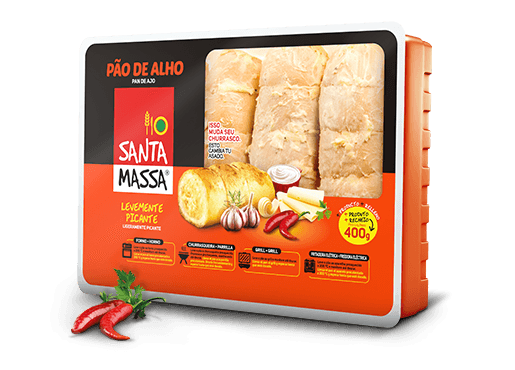 Pao-de-Alho-Levemente-Picante-Santa-Massa-Bandeja-400g