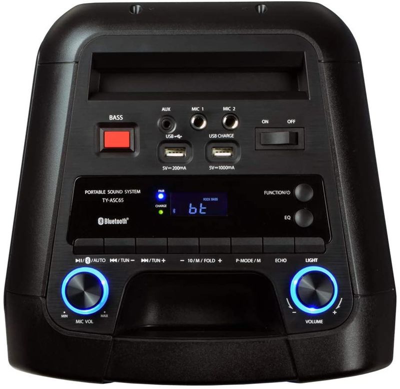 Caixa-de-Som-Torre-com-Bluetooth-TY-ASC65B-Bivolt-Preta-Toshiba