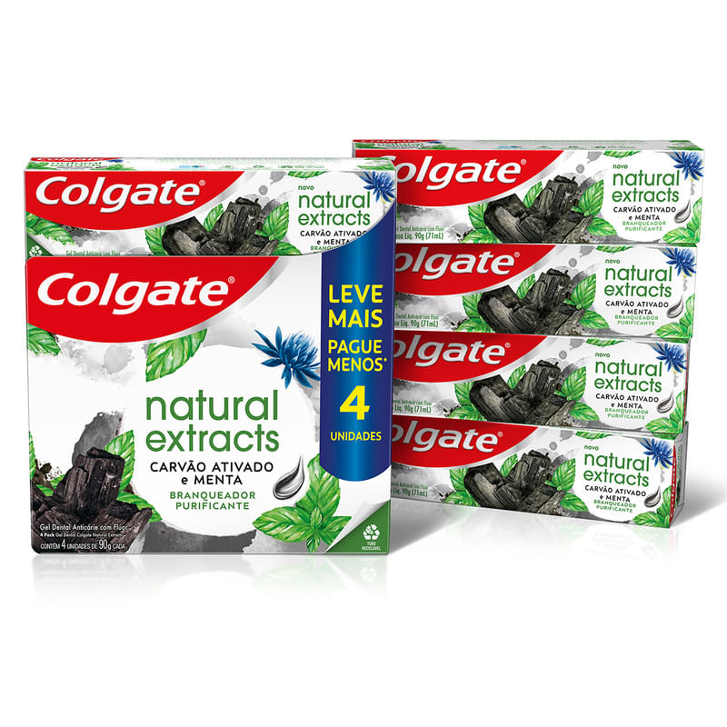 Creme-Dental-Natural-Extracts-Carvao-Ativado-e-Menta-Colgate-Pack-com-4-Unidades-90g-Cada-Leve-Mais-Pague-Menos