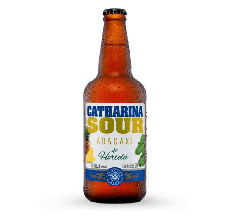 Cerveja-Catharina-Sour-Abacaxi---Hortela-Garrafa-500ml