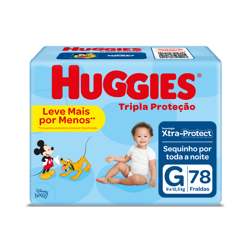 Fralda-Infantil-Descartavel-Xtra-Protect-Tripla-Protecao-G-Huggies-Pacote-com-78-Unidades