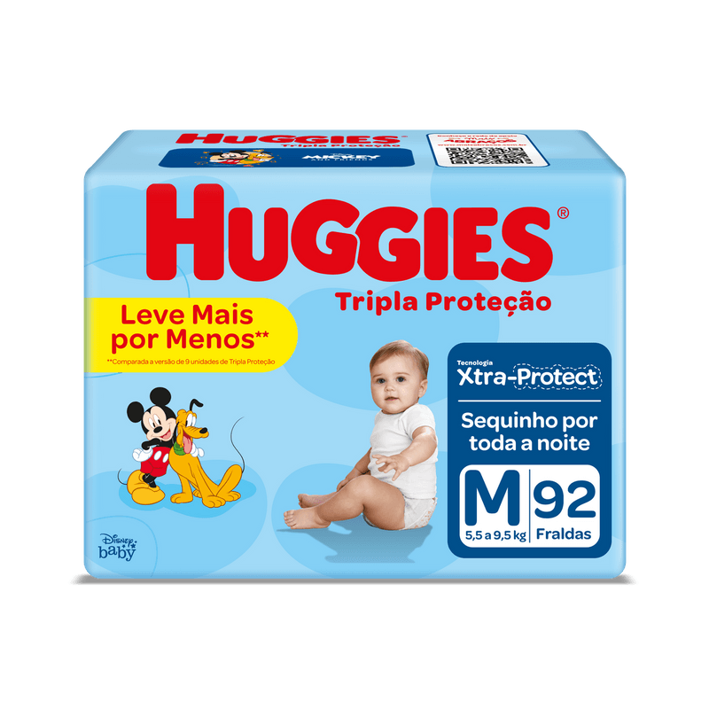 Fralda-Infantil-Descartavel-Xtra-Protect-Tripla-Protecao-M-Huggies-Pacote-com-92-Unidades