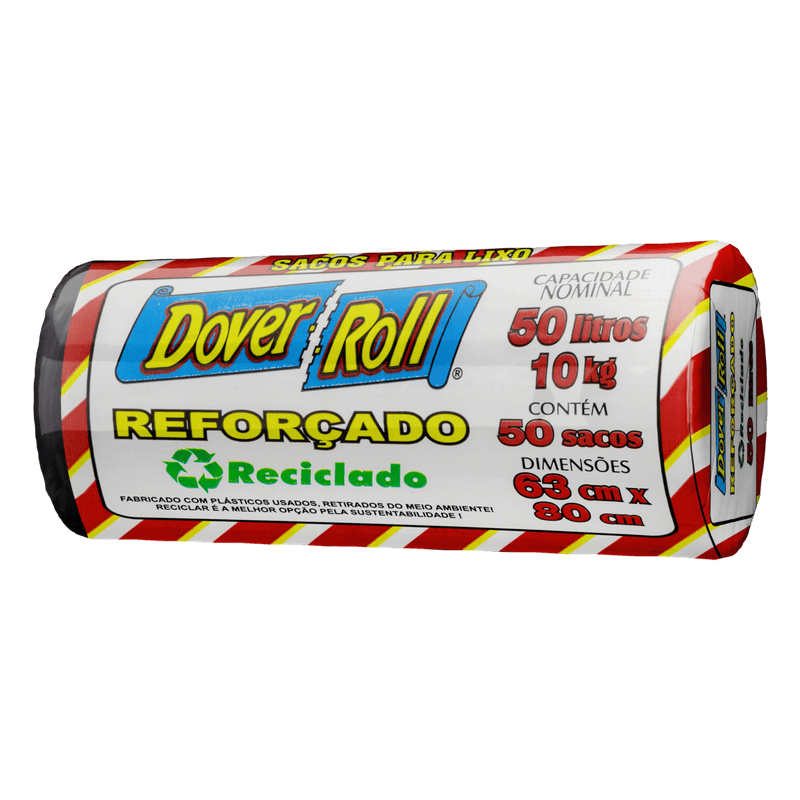 Saco-para-Lixo-Reforcado-50l-Dover-Roll-Pacote-com-50-Unidades