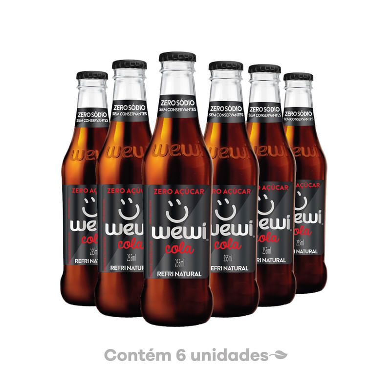 Refrigerante-Natural-Cola-Zero-Wewi-Pack-com-6-Unidades-255ml-cada