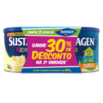Po-para-Preparo-de-Bebida-Baunilha-Sustagen-Kids-Lata-Pack-2-Unidades-380g-Cada-Gratis-30--de-Desconto-na-2ª-Unidade