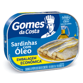 Sardinha com Óleo Gomes da Costa Lata 165g