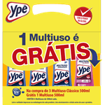 Kit-Limpadore-Multiuso-Classico---Limpador-Multiuso-com-Alcool-Ype-Pacote-com-4-Unidades-de-500ml-Cada