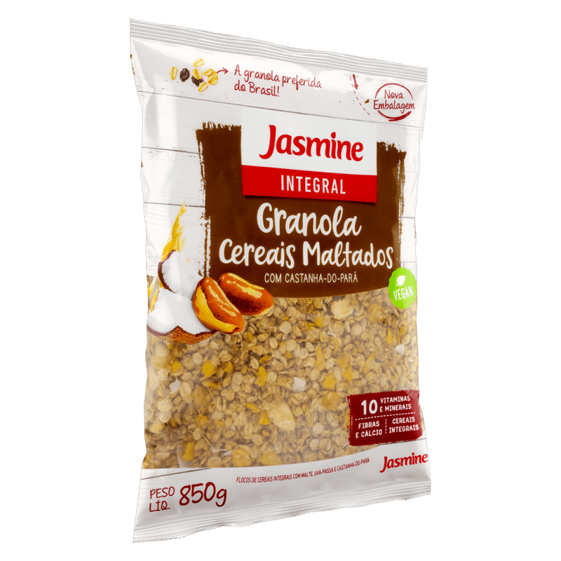 Granola-Cereais-Maltados-Jasmine-Pacote-850g
