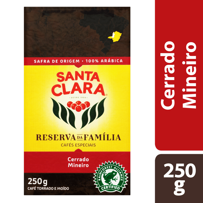 Cafe-Torrado-e-Moido-a-Vacuo-Cerrado-Mineiro-Santa-Clara-Pacote-250g
