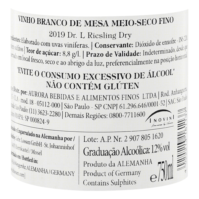 Vinho-Branco-Meio-Seco-Alemao-Riesling-Dry-Mosel-Dr.-Loosen-Garrafa-750ml
