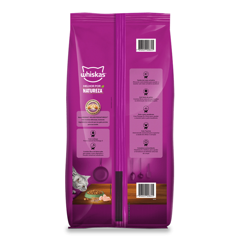 Racao-para-Gatos-Adultos-1--Frango-Whiskas-Melhor-por-Natureza-Pacote-27kg