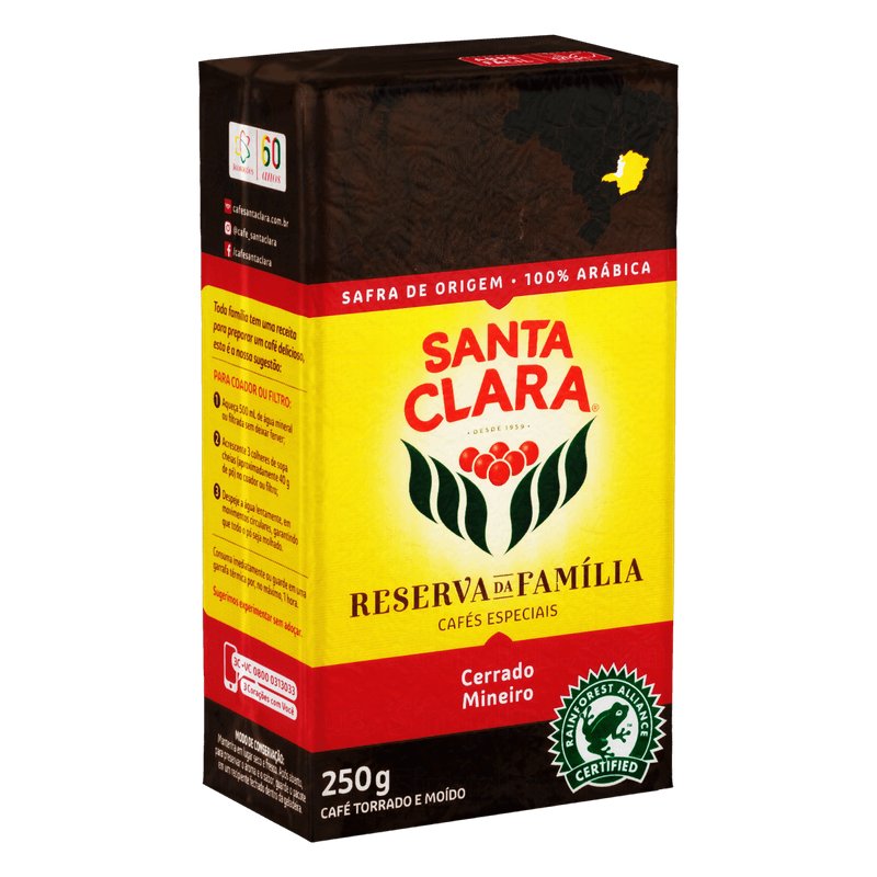 Cafe-Torrado-e-Moido-a-Vacuo-Cerrado-Mineiro-Santa-Clara-Pacote-250g