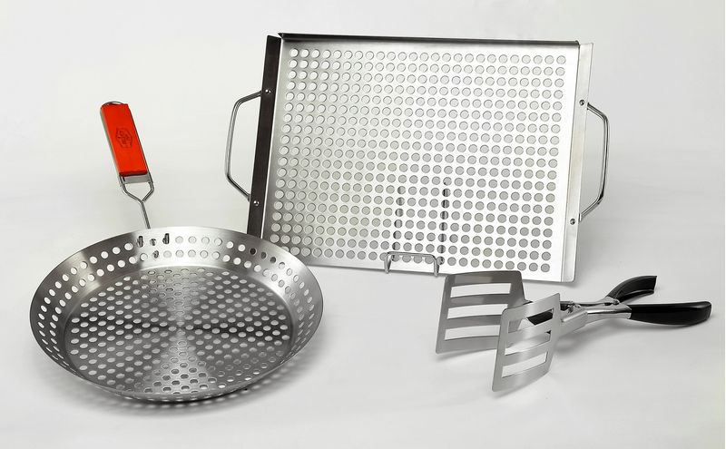Kit-Panela---Bandeja---Pinca-Inox-Prana-Grill---Pizza