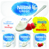 Iogurte Grego Tradicional + Morango Nestlé Bandeja 540g 6 Unidades Leve Mais Pague Menos