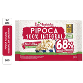 Pipoca Natural 100% Integral Da Magrinha Pack 2 Unidades 90g Cada