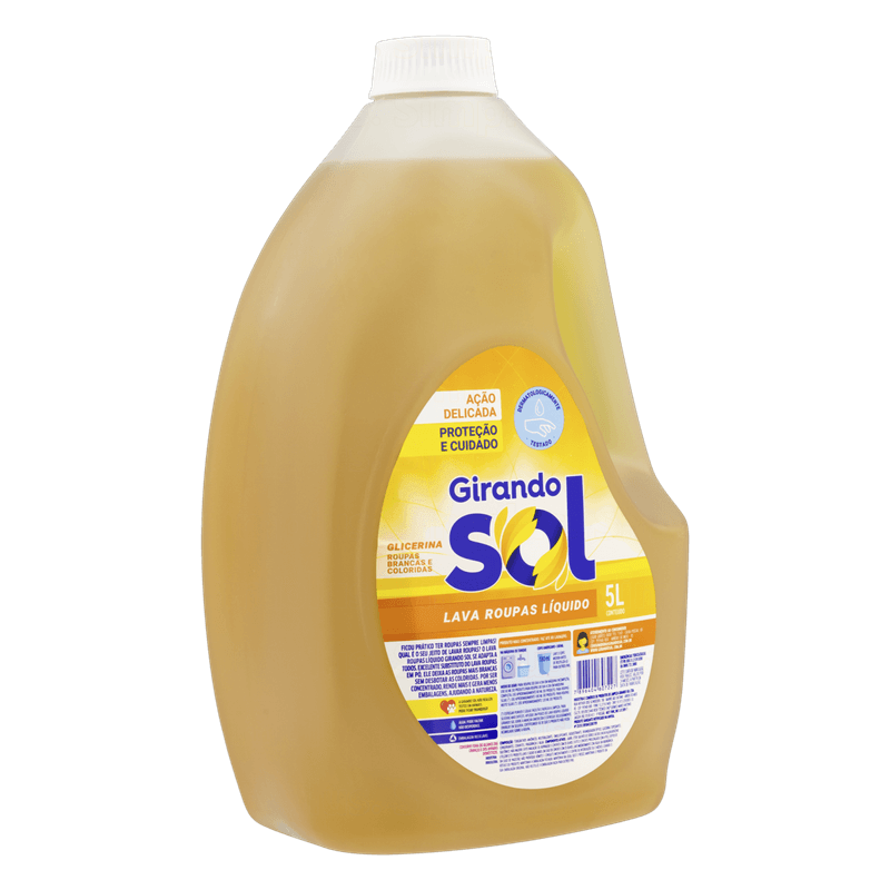 Lava-Roupas-Liquido-Glicerina-Acao-Delicada-Girando-Sol-Galao-5l