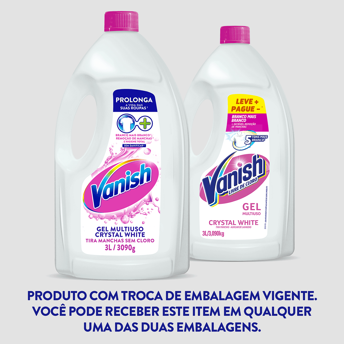 Tira Manchas Gel Multiuso Crystal White Vanish Frasco 3l