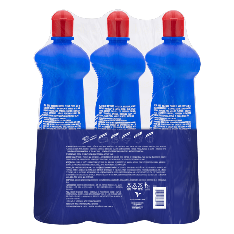 Limpador-Multiuso-Original-2x-Mais-Poder-Veja-Pack-com-3-Unidades-500ml-Cada-Gratis-50--Desconto-na-3ª-Unidade
