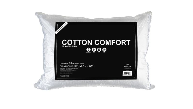 Travesseiro Cotton Comfort 50x70cm - Sam's Club