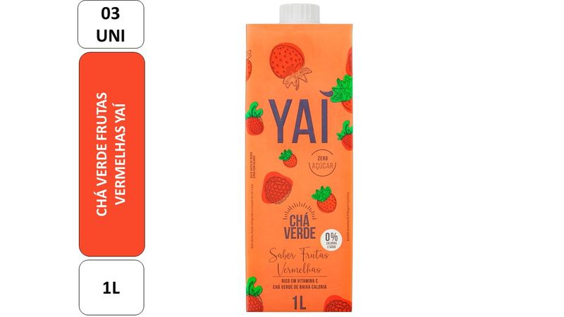 Cha-Verde-de-Frutas-Vermelhas-Yai-Pack-3-Unidades-1l-Cada
