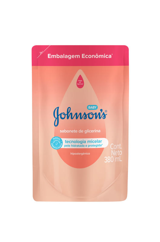 Sabonete-Liquido-Glicerina-Johnson-s-Baby-Sache-380ml-Embalagem-Economica