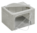 Conjunto-de-Caixas-Organizadoras-com-Ziper-Cinza-Member-s-Mark-2-Unidades
