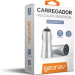 Carregador-Veicular-com-2-Entradas-USB-Geonav-em-Aluminio-Embalagem