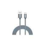 Cabo-Usb-C-em-Nylon-Trancado-2-Metros-I2go-Pro-Cor-Chumbo-Ponta-Usb