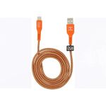 Cabo-para-Usb-Tipo-A-e-Tipo-C-em-Nylon-12-Metros-I2go-Sertoes-Cor-Laranja-Frontal