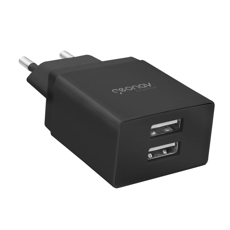 Carregador-Universal-com-Duas-Portas-USB-2.1A-Geonav-Essential