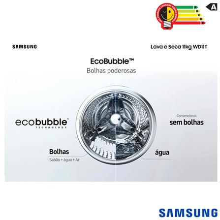 Lava-e-Seca-Smart-WD11T-11kg-Inox-Look-127v-Samsung