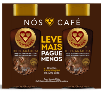 Cafe-Soluvel-Liofilizado-100--Arabica-Tres-Coracoes-Pack-com-2-Unidades-de-100g-Cada-Leve-Mais-Pague-Menos