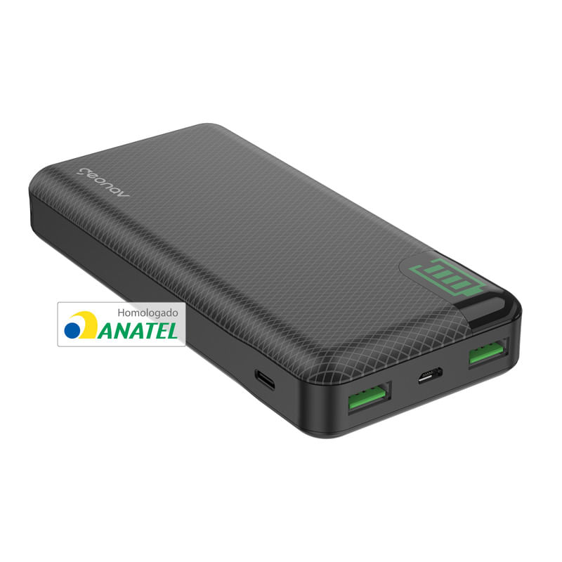 Carregador-Portatil-20.000mAh-com-2-Saidas-USB---1USB-C-Preto-Geonav-Essential