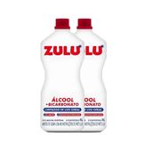 Álcool com Bicarbonato Limpador Multiuso Zulu Pack com 2 Unidades de 1l Cada