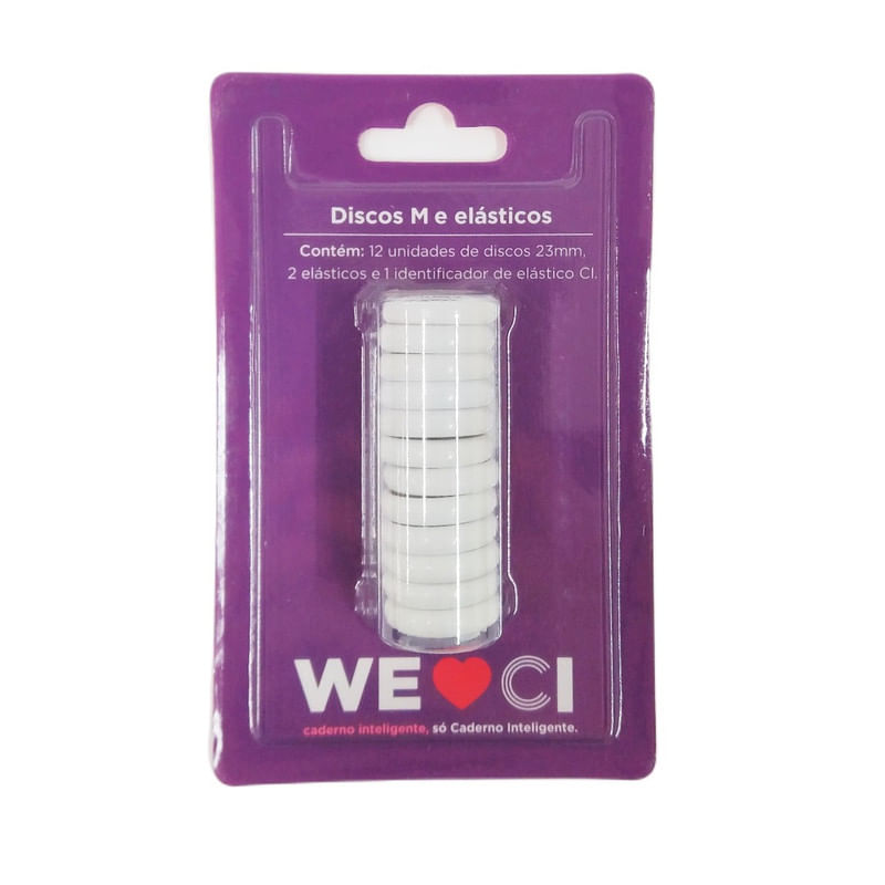 Disco-M-e-Elastico-Branco-23mm--12-Discos---2-Elasticos-Caderno-Inteligente