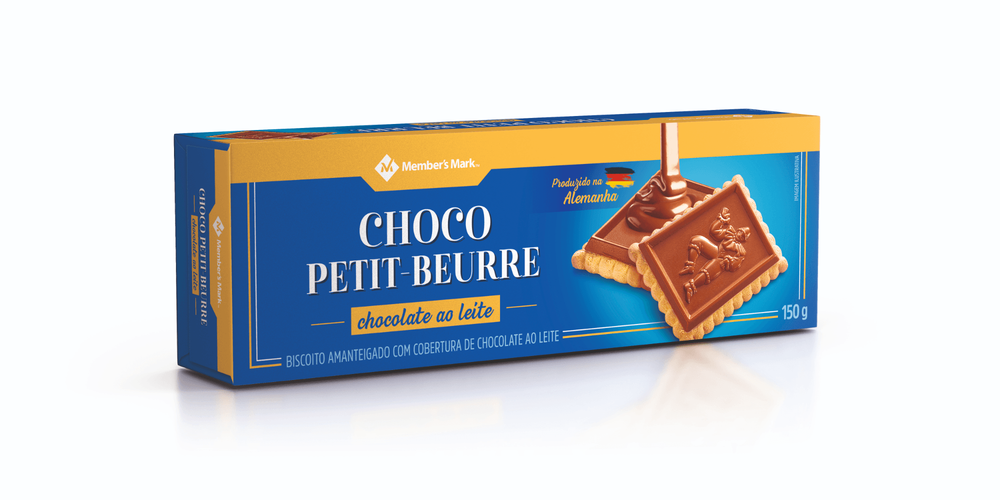 Biscoito Chocolate Petit-Beurre Member's Mark Pacote 150g