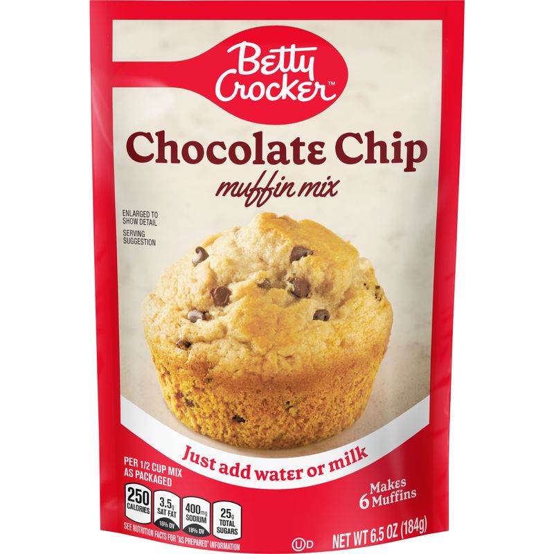 MisturaProntaparaMuffincomGotasdeChocolateBettyCrockerPacote184g
