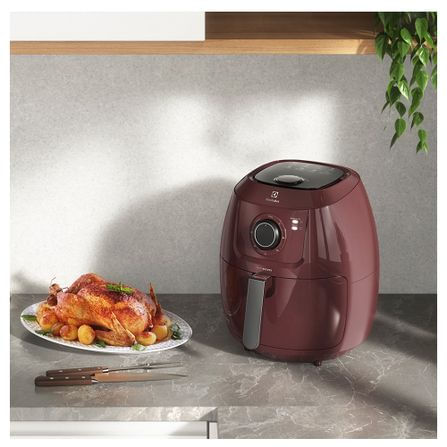 Fritadeira-Eletrica-Airfryer-Family-Efficient-5l-EAF51-Dark-Red-220V-Electrolux