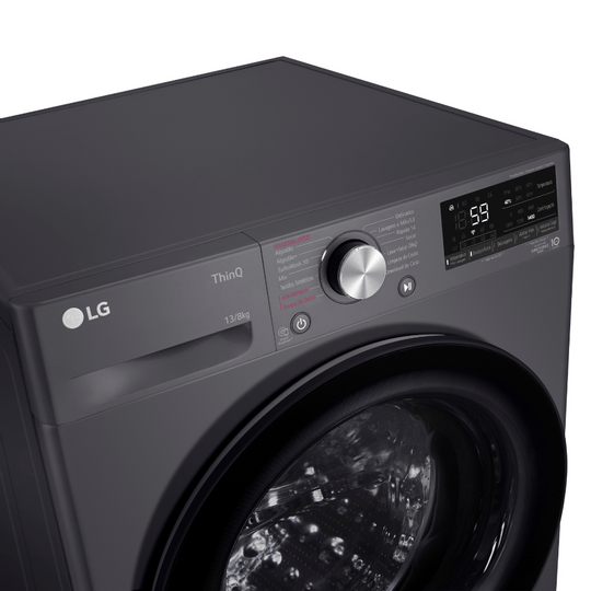 Lava-e-Seca-Smart-VC4-13kg-Titanium-com-Inteligencia-Artificial-AIDD-CV5013BC4A-Motor-Inverter-220V-LG