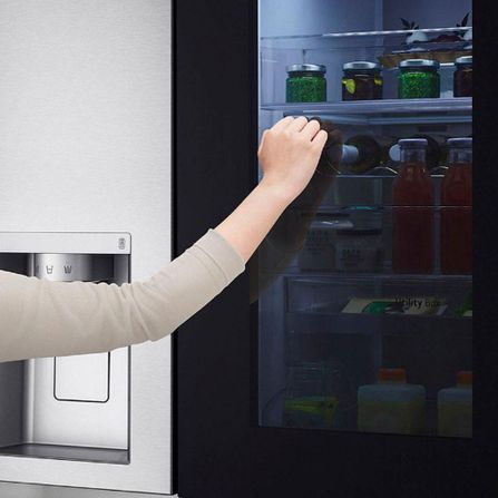 Geladeira-Smart-Side-by-Side-InstaView-Craft-Ice-UVnano-598l-GC-X257CSH1-Motor-Inverter-127V-LG