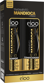 Kit-com-Shampoo---Vitaminas-Mandioca-800ml-e-Condicionador-Eico-Frasco-750ml