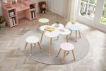 Conjunto-de-Mesa-e-Banco-Infantil-Branco-Member-s-Mark-5-Pecas