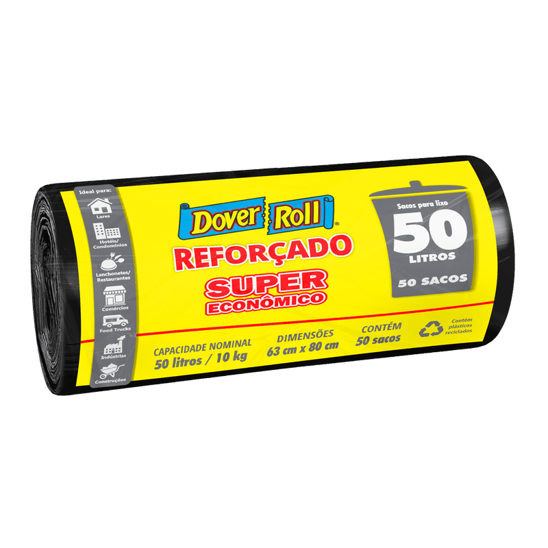 Saco-de-Lixo-Reforcado-50l-Dover-Roll-50-Unidades