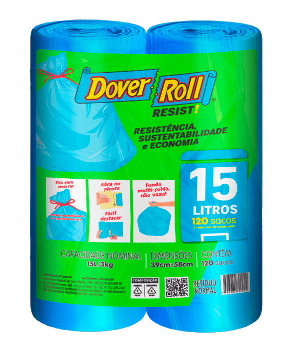 Saco-de-Lixo-Resist-15l-Dover-Roll-2-Rolos-60-Unidades-Cada