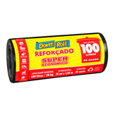 Saco de Lixo Reforçado 100l Dover Roll 25 Unidades