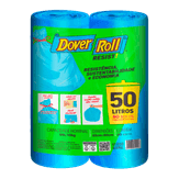 Saco de Lixo Resist 50l Dover Roll 2 Rolos 30 Unidades Cada