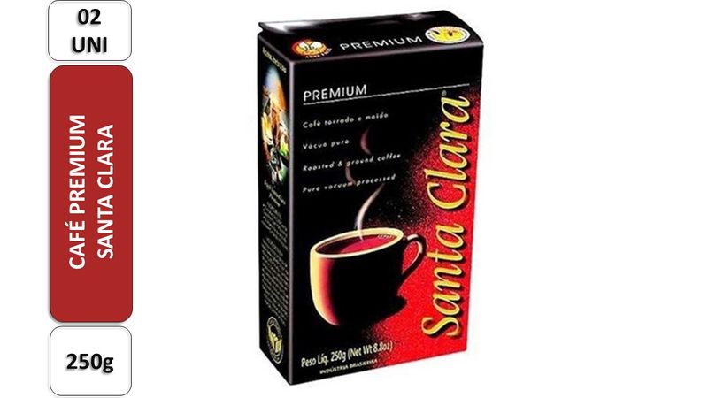Cafe-Premium-Torrado-e-Moido-Santa-Clara-Pack-com-2-Unidades-de-250g-Cada