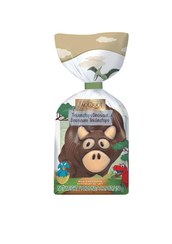Dinossauro-de-Chocolate-ao-Leite-Triceratops-Jacquot-Pacote-150g