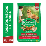 Ração para Cães Adultos Médios e Grandes Dog Chow Carne, Frango e Arroz Purina Pacote 10,1kg
