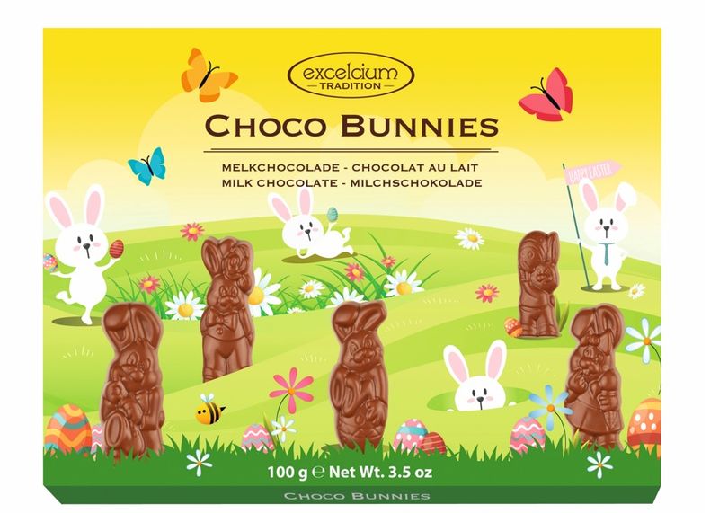 Coelhos-de-Chocolate-ao-Leite-Excelcium-Tradition-Caixa-100g